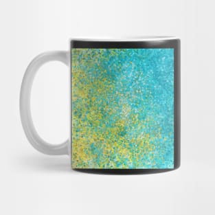 Abstract sea design blue Mug